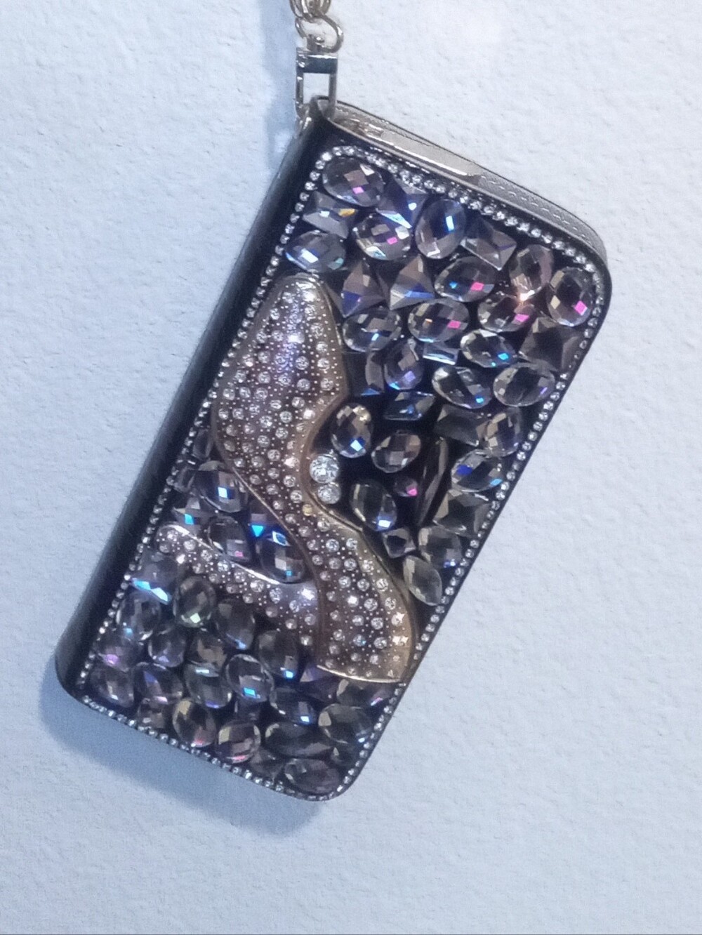 Gorgeous 💖 Rhinestones Snake Crossbody Wallet Clutch